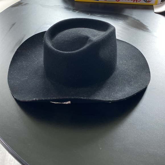 NWT WYETH Anthropologie Black Rhinestone star cowboy hat size o/s - Picture 7 of 7